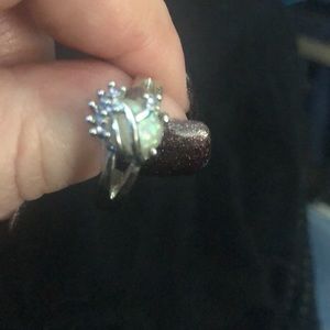 Sterling Silver and Opal ring, size 9